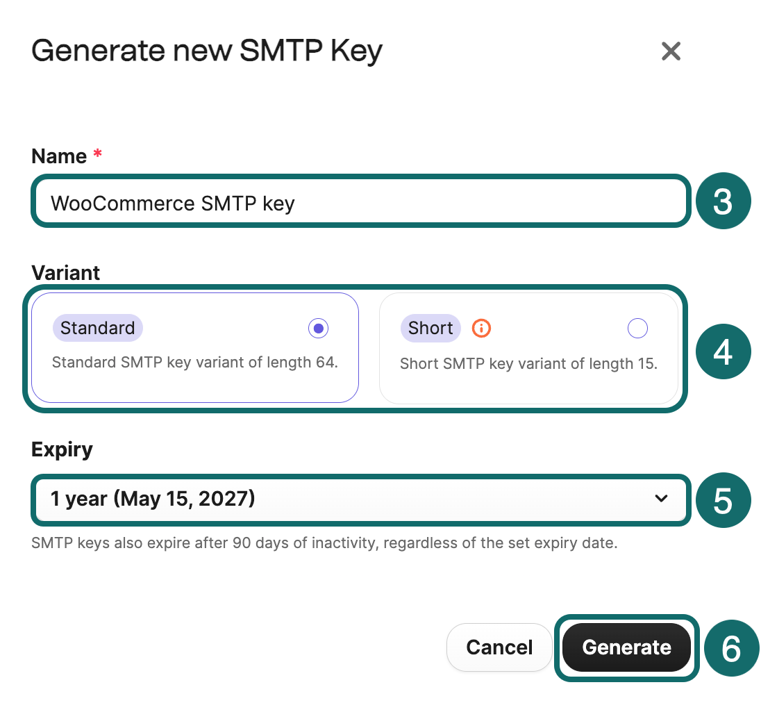Generating an SMTP key in Brevo